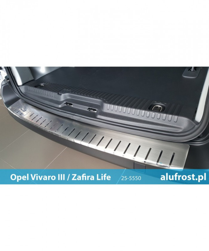 Ochranná lišta hrany kufru Opel Vivaro 2019- Alufrost