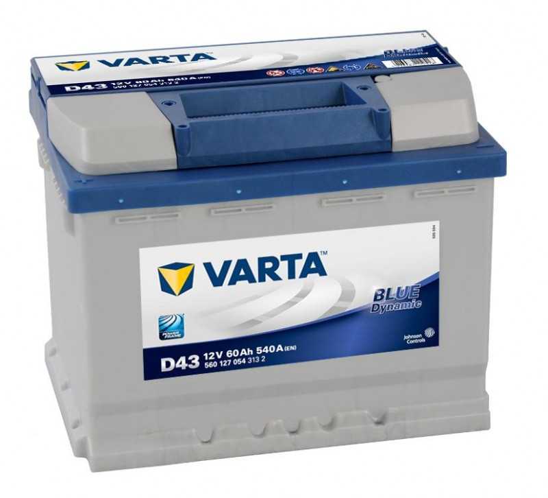 Autobaterie 60Ah Varta Blue Dynamic D43 Varta