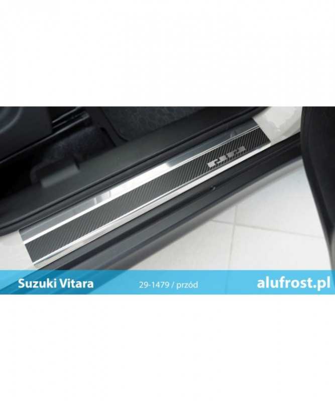 Prahové lišty Suzuki Vitara 2015- (carbon) Alufrost