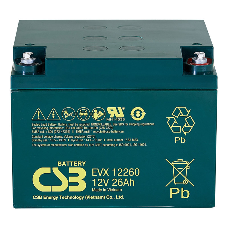Záložní akumulátor CSB EVX12260I 12V